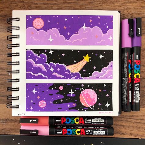 Art by @ JorJorArt on instagram Posca Sketchbook, Grabie Acrylic Markers Art, Trippy Marker Art, Acrylic Markers Posca, Posca Drawing Ideas, Posca Pen Art, Trippy Posca Pen Art, Posca Drawing, Marker Art Trippy