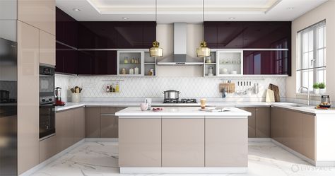 Matte vs Glossy Finish: Which is the Best Choice for Your Home? Matt Kitchen Cabinets, High Gloss Kitchen Cabinets, Modular Kitchen Ideas, Gloss Kitchen Cabinets, Glossy Kitchen, Matt Kitchen, High Gloss Kitchen, Bungalow Interior, Gloss Kitchen