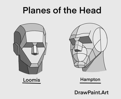 Planes Of The Head, Loomis Method, Planes Of The Face, Facial Expressions Drawing, Shadow Drawing, Human Anatomy Drawing, Manga Drawing Tutorials, Drawing Heads, Anatomy Poses