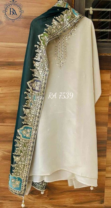 Walima Simple Dress, Simple Bridal Dresses Pakistani, Fancy Dupatta Design, Africa Trip, Simple Dress Casual, Function Dresses, Embroidery Fashion Detail, American Dress, Pakistani Wedding Outfits