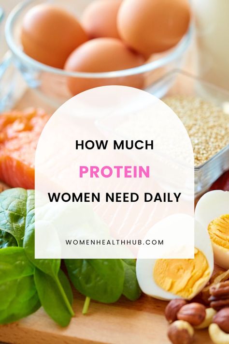 Discover the optimal amount of protein requirement for women. Daily Protein Intake, Women Nutrition, Women Health, Nutritious Diet, Nutrition Tips, Nutrition Recipes, Womens Health, Do You Need, Healthy Living