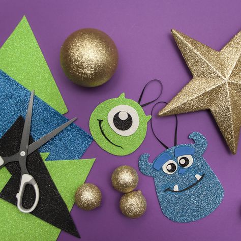 Monsters Inc. Christmas Decorations Monster Inc Christmas Tree, Monsters Inc Christmas Tree, Monsters Inc Christmas, Disney Tree, Kids Valentine Boxes, Geek Christmas, Monster Inc Birthday, Disney Christmas Decorations, Disney Christmas Ornaments