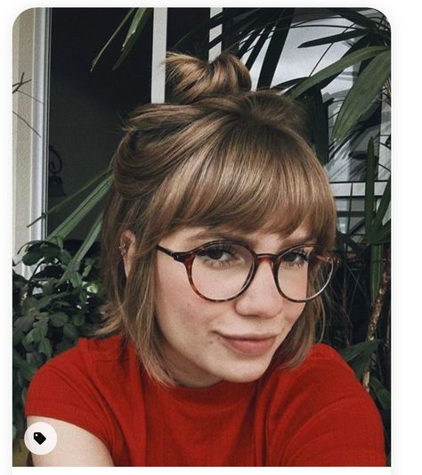 Bangs And Glasses, Hairstyles With Glasses, Fast Hairstyles, Penteado Cabelo Curto, Cute Hairstyles For Short Hair, Trending Hairstyles, Girl Short Hair, Short Hair With Bangs, Hair Envy