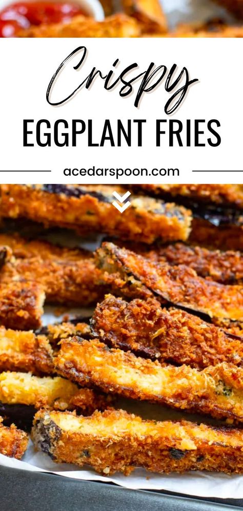 Eggplant Recipes Crispy, Eggplant Parmesan Bites, Fry Eggplant Recipes, Air Fry Eggplant Recipes, Eggplant In Air Fryer, Eggplant Chips Air Fryer, Eggplant Recipes Airfryer, Egg Plant Recipes Air Fryer, Crispy Baked Eggplant