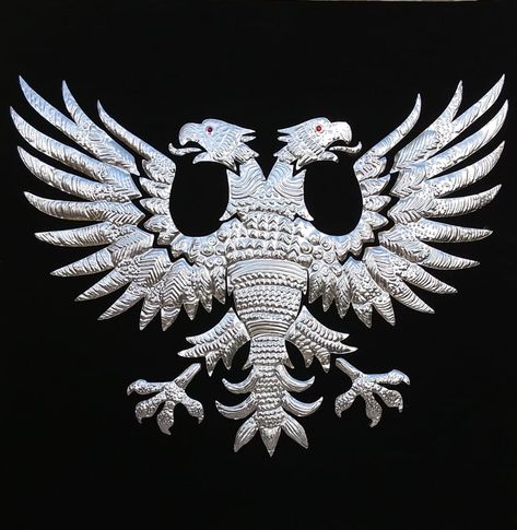 Double Headed Eagle Tattoo, Ganda Berunda, Eagle Back Tattoo, Best Special Forces, Albanian Eagle, Catholic Symbols, Albania Flag, Albanian Culture, Double Headed Eagle