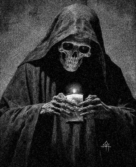 Skeleton Artwork, Aesthetic Black And White, Grim Reaper Art, Dark Fantasy Artwork, Inner Demons, Incredible Tattoos, Bone Art, Macabre Art, Skull Artwork