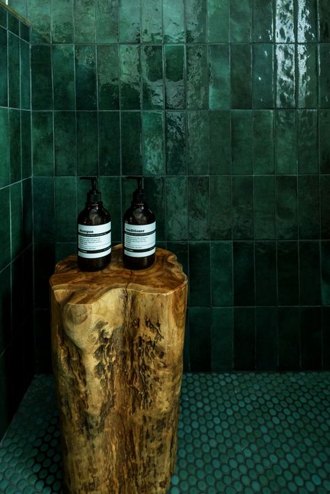 dark green bathroom makeover ideas dark green bathroom nature-inspired ideas dark green bathroom organization ideas dark green bathroom plants ideas dark green bathroom relaxation ideas bathroom ideas with dark green vanity dark green bathroom ideas with gold white and dark green bathroom ideas french country dark green bathroom ideas dark green bathroom ideas shower curtain dark green bathroom lighting ideas Emerald Green Bathrooms Ideas, Green Glazed Tile Bathroom, Green Tile Green Grout, Green Titles In Bathroom, Green Copper Bathroom, Emerald Tile Bathroom, Green Bathroom Ideas Emerald, Dark Green Floor Tile, Dark Green Shower Tile