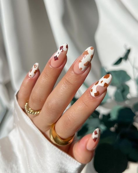 Mix Match Nails, Cow Print Nails, Cow Print Design, Types Of Nail Polish, Love For Nature, Cow Nails, Purple Nail Designs, Modern Nails, Print Nails