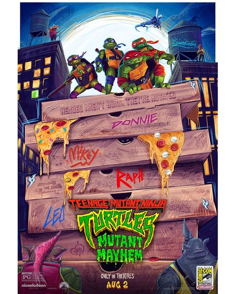 A new Teenage Mutant Ninja Turtles: Mutant Mayhem poster has been unveiled at Comic-Con International: San Diego 2023!Catch Teenage Mutant Ninja Turtles: Mutant Mayhem, only in theatres August 2, 2023!Stream Teenage Mutant Ninja Turtles on Paramount+! Try it FREE at ParamountPlus.com!Stream Rise of the Teenage Mutant Ninja Turtles: The Movie on Netflix!Subscribe to the Teenage Mutant Ninja Turtles OFFICIAL YouTube channel - the ultimate home for all things TMNT! Here you’ll find Leonardo... Tmnt Wallpaper, Ninja Turtles Mutant Mayhem, Turtle Wallpaper, Ninja Turtles Movie, Tmnt Movie, Mutant Mayhem, Ninja Turtle Birthday, Ninja Turtles Artwork, Teenage Ninja Turtles