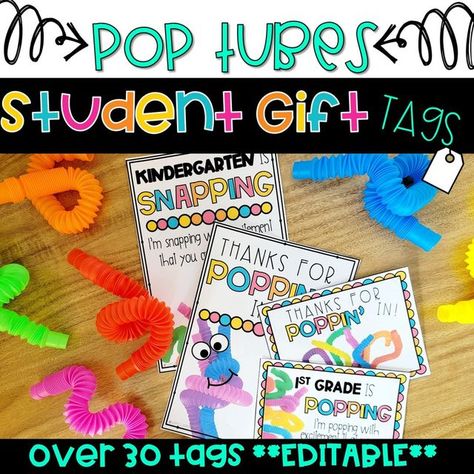 You know I am CRAZY about Fidget Bubble Poppers and so are the kids. Why not with my other favorites, the TUBE POPPERS.... and make them a part of your welcome message. These quick editable gift tags are great for back to school gifts or little happy treats at meet the teacher and meet & greets! https://www.teacherspayteachers.com/Product/POP-TUBE-Fidget-pops-Student-Gift-Tags-Back-to-School-Meet-the-Teacher-Greet-8277891 Pop Tube, Student Gift Tags, Editable Gift Tags, I Am Crazy, Welcome Message, Your Welcome, Meet The Teacher, Back To School Gift, Student Gift