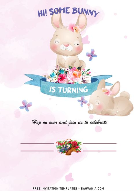 Get 9+ Watercolor Some Bunny Birthday Invitation Templates #free #freeinvitation2019 #birthday #disney #invitations #invitationtemplates Bunny Invitation Template, Bunny Birthday Invitations, Some Bunny Birthday, Bunny Invitations, Bunny Party, Bunny Birthday, Disney Invitations, Birthday Disney, Free Invitation Templates