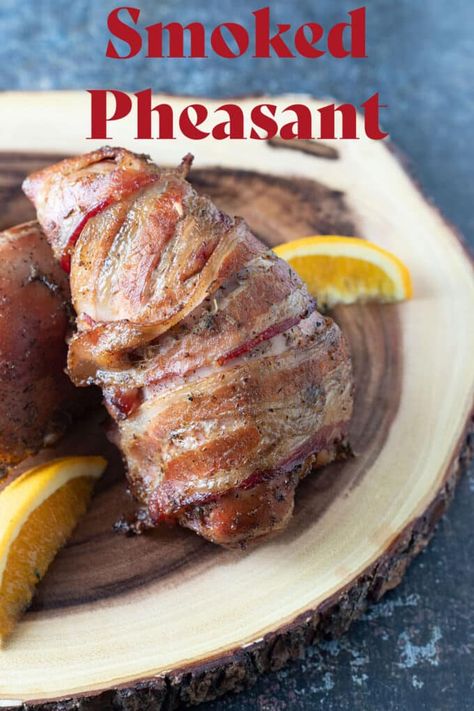 Pheasant Marinade, Smoked Pheasant Breast Recipes, Crockpot Pheasant Recipes, Smoked Pheasant Recipes, Wild Pheasant Recipes, Honey Mustard Pork Tenderloin, Smoked Pheasant, Pheasant Recipe, Bird Recipes