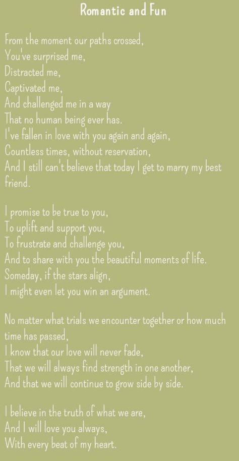 Wedding Vows That Make You Cry, Wedding Vows Quotes, Romantic Wedding Vows, Vows Quotes, Vow Examples, Best Wedding Vows, Wedding Vows Examples, Funny Wedding Vows, Traditional Wedding Vows