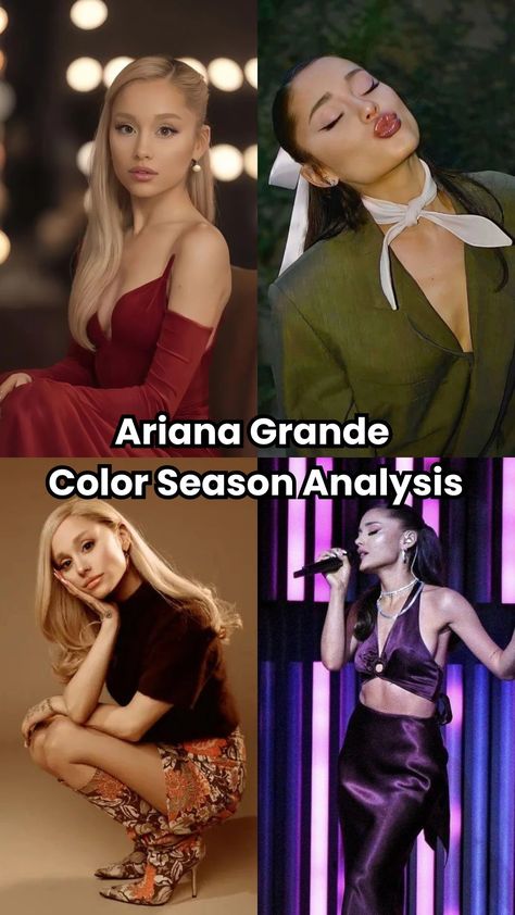 Is Ariana Grande color season Dark Winter Learn why color analysis is key for celebrities and how online methods surpass in-person for accuracy and cost Ariana Grande Color Palette, Autumn Color Season, Cinnamon Hair Colors, Body Shape Guide, Cinnamon Hair, Color Season, Copper Hair Color, Seasonal Color Analysis, Dark Autumn