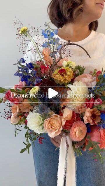 Bronte, Utah Wedding Florist on Instagram: "I am all in on this trend! Every bridesmaid bouquet is an element of the bride’s. 😍" Utah Wedding, Utah Weddings, Bridesmaid Bouquet, Wedding Florist, Bouquets, Florist, Utah, The Bride, Wedding Flowers