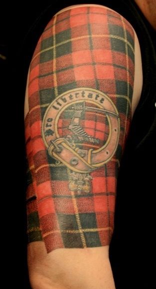 Tartan tattoo- I wouldn't want it but thought it was unique Tartan Tattoo, Scottish Tattoos, Celtic Cross Tattoos, Irish Tattoos, Celtic Tattoo, Celtic Tattoos, Cross Tattoo, Custom Tattoo, Scottish Tartans