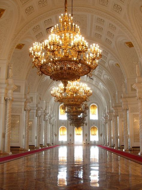 Royal Ballroom, Kremlin Palace, St Georges Hall, Palace Wedding, Palace Interior, Russian Architecture, St Georges, Masked Ball, Castles Interior