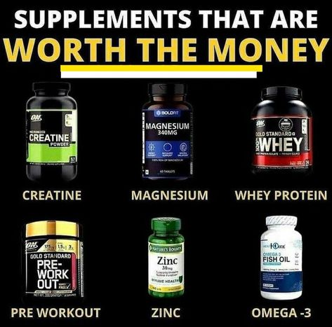 Some some supplements that are worth the money Creatine Benefits, Healthy Weight Gain Foods, Food To Gain Muscle, Weight Gain Supplements, Gym Supplements, Meal Prep For Beginners, Bodybuilding Nutrition, Best Protein Powder, Gym Food