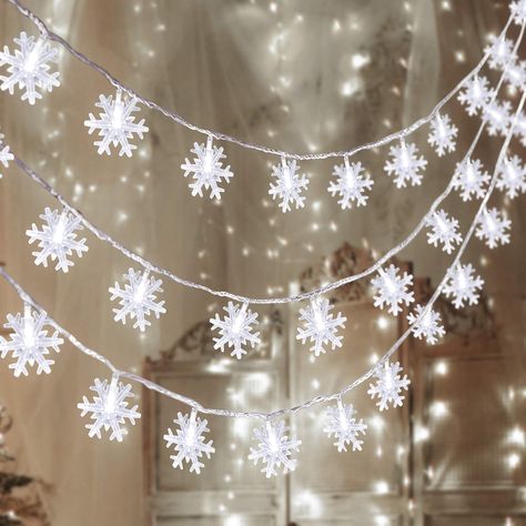 Winter Wonderland Lights, Winter Wonderland-party, Snowflake Lights, Led Decoration, Christmas Light Ornament, Winter Wonderland Party, Indoor String Lights, Led Fairy Lights, Snowflake Decorations