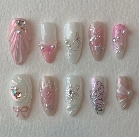 Gel Nail Set, How To Have Style, Long Nail Designs, Pretty Gel Nails, Really Cute Nails, Soft Nails, Kawaii Nails, Manicure Y Pedicure, Dream Nails