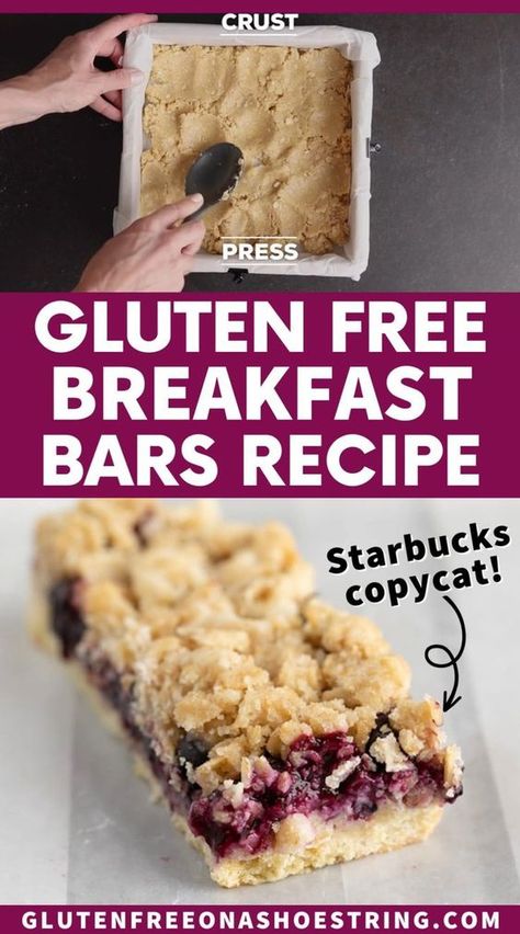 Gluten Free Breakfast Bars, Blueberry Oat Bars, Breakfast Bars Recipe, Gf Breakfast, Blueberry Oat, Gluten Free Breakfast, Gluten Free Bakery, Gluten Free Sweet, Oat Bars