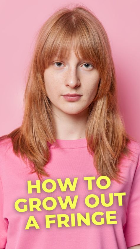 How To Grow Out A Fringe (Get Out Of The Awkward Stage FAST!) - Expert Home Tips Growing Bangs Out Haircut, Letting Bangs Grow Out, How To Make Bangs Grow Faster, Growing Out A Fringe Hairstyles, How To Grow Out Layers In Hair, Grow Bangs Out Fast, How To Grow Bangs Out Faster, How To Grow Out A Fringe, Hairstyles For Growing Out Fringe