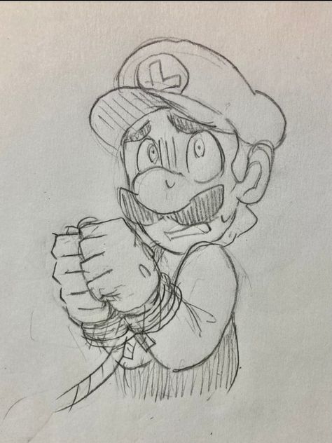 Luigi Lucarelli Character Design, Mario Pauline Fanart, Luigi Cute, Luigi X Bowser Ship, Mario And Luigi Fanart, Mario X Luigi, Luigi Aesthetic, Luigi Drawing, Luigi X Bowser