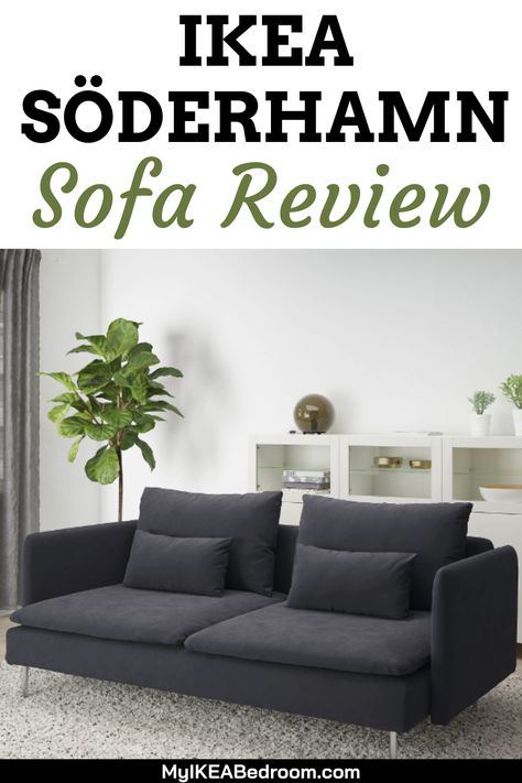 IKEA SÖDERHAMN Sofa Review: The IKEA of Sweden has come with this SÖDERHAMN sofa with a deep seat, suspension fabric, and the moveable back cushions that will top up the comfortability. The layout of this SÖDERHAMN sofa is sectional and modular, integrated with easy adaptiveness. Soderhamn Sofa Ideas, Soderhamn Sofa Ideas Living Rooms, Ikea Soderhamn Sofa, Soderhamn Sofa, Home Gym/office, Ikea Soderhamn, Söderhamn Sofa, Ikea Inspiration, Ultra Modern Homes