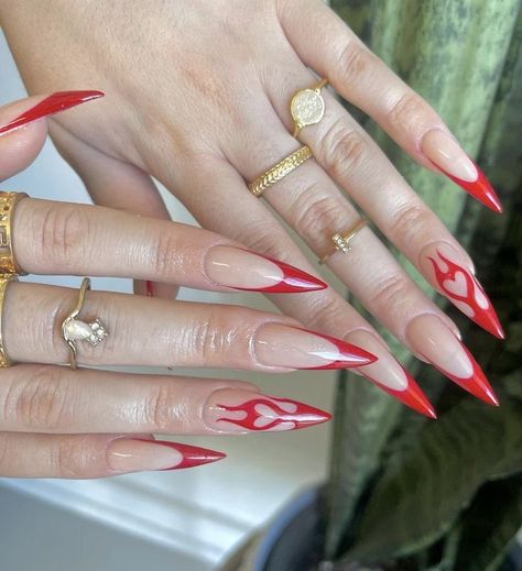 Stilleto Nails Designs, Wow Nails, Edgy Nails, Grunge Nails, Stiletto Nails Designs, Fire Nails, Coffin Nails Designs, Funky Nails, Pretty Acrylic Nails