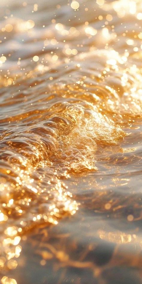 Water Pouring Aesthetic, Golden Hour Wallpaper Aesthetic, Gold Vibes Aesthetic, Aphrodite Wallpaper Iphone, Champagne Color Aesthetic, Everyday Wallpaper, Aesthetic Perspective, Wallpapers Colorful, Fireworks Aesthetic