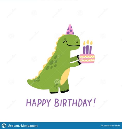 Cute T Rex, Cake Stock, Happy Birthday Meme, Bday Cards, Happy Bday, Birthday Meme, Funny Character, T Rex, Scandinavian Style