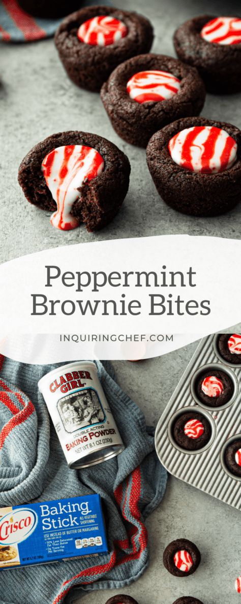 Peppermint Brownie Bites, Mint Chocolate Candy, Peppermint Brownie, Best Chocolate Chip Cookies Recipe, Easy Holiday Desserts, Peppermint Brownies, Cookie Plate, Chocolate Candies, Brownie Toppings