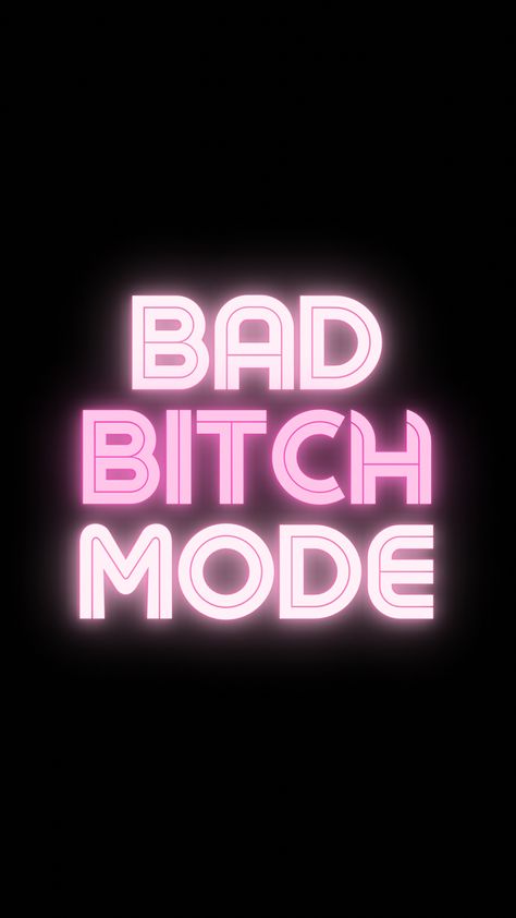 Bad bitch mode wallpaper Boss Up Quotes, Sassy Wallpaper, Bad Barbie, Pretty Wallpapers Tumblr, Graffiti Words, Screen Savers Wallpapers, Print Design Art, Dope Quotes, Words Wallpaper