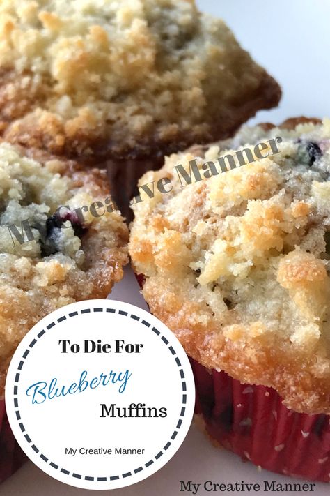 Moist Muffin Recipe, Homemade Blueberry Muffin Recipe, Homemade Blueberry Muffins, Easy Blueberry Muffins, Best Blueberry Muffins, Moist Muffins, Streusel Muffins, Berry Muffins, Simple Muffin Recipe