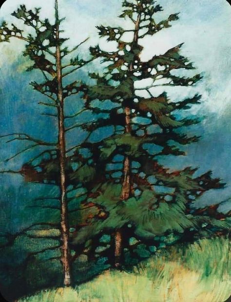 Canadian Wilderness, Pine Tree Painting, Negative Painting, Abstract Tree Painting, Landscape Art Painting, Abstract Tree, Canadian Art, Abstract Art Landscape, Landscape Artist