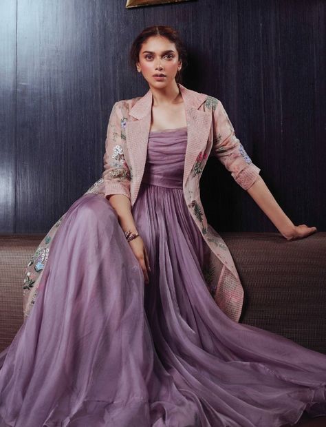 January 2020 Aditi Rao Hydari Indian Outfits, Aditi Rao Hydari Indian, Girls Fasion, Aditi Rao Hydari, Man Magazine, Aditi Rao, Black Ball Gown, Gown Party Wear, Long Gown Design