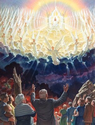 Our Father Who Art In Heaven, Jesus Second Coming, Jesus Artwork, Jesus Return, Sunday December, Heaven Art, Prophetic Art, Pictures Of Jesus Christ, Jesus Is Coming