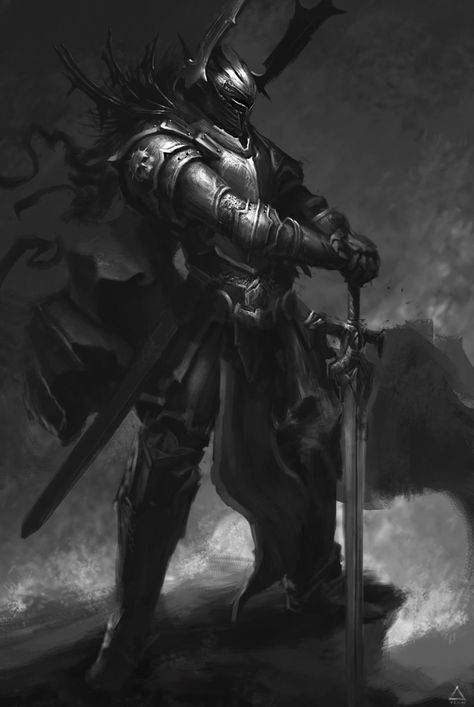 Knights 5: Return of KNIGHT - art post - Imgur Illustration Fantasy, 다크 판타지, Knight Art, Knight Armor, Fantasy Armor, Blackest Knight, Fantasy Concept Art, Arte Fantasy, Fantasy Warrior