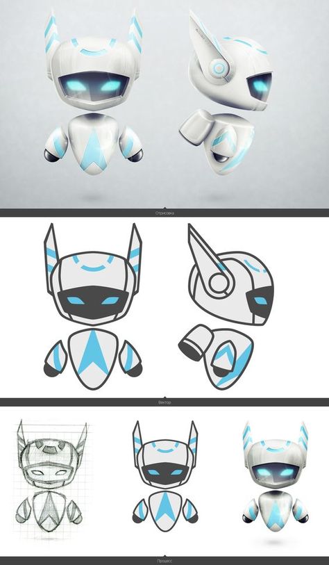 Cute Robot Art, Flying Robot, Robot Companion, 3d Karakter, Cute Robot, Character Turnaround, Robot Cartoon, Character Model Sheet, Arte Robot