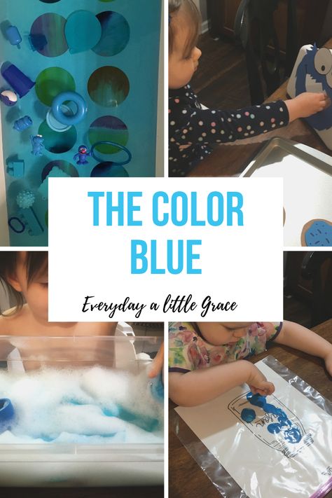 Tot School / Week 7: The Color Blue 💙 – Everyday a Little Grace Tot School Schedule, Color Blue Activities, Blue Activities, Tot School Themes, Little Blue Truck, Kindergarten Learning Activities, The Color Blue, School Week, Blue Truck