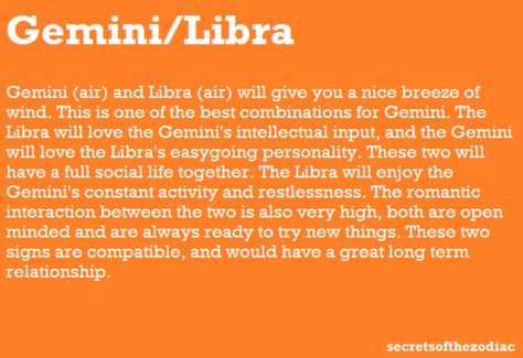 Gemini & Libra ~~  hmmm... that sounds like a good match! Libra And Gemini Compatibility, Gemini Relationship, Virgo Relationships, Libra Relationships, Libra Gemini, Gemini Compatibility, Gemini And Pisces, Libra Life, Gemini Girl