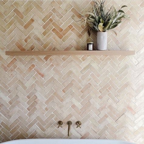 TILES OF EZRA on Instagram: “Textural, tonal and everything in between @the_bendigo_farmhouse⁠ ⁠ ⁠ ⁠ ⁠ ⁠ ⁠ #tiles #terrazzo #tile #kitchensofinstagram #terazzofloor…” Zellige Herringbone, Moroccan Kitchen Design, Moroccan Tile Bathroom, Terazzo Floor, Tiles Of Ezra, Earthy Bathroom, Moroccan Bathroom, Kitchen Splashback Tiles, Tile Backsplash Bathroom