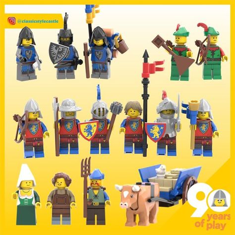 Lego Midevil, Medieval Lego, Lego Medieval House, Lego Fantasy Minifigures, Pirate Lego, Lego Medieval Minifigures, Lego Knights, Lego Jurassic World, Vintage Lego