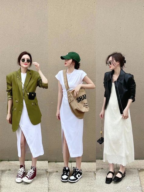 Japan Ootd Spring Street Styles, Korea In May Outfit, Korean Street Style Women Summer, Japan Street Fashion 2023, Summer Outfit In Japan Women, Korea September Outfit, Tokyo Fits Summer, Korea Street Fashion Summer, Japan In Summer Outfit