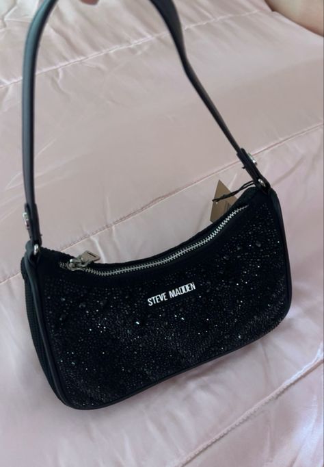 Rhinestone Purse, Dream Bags, Steve Madden Purse, Girly Bags, Steve Madden Bags, Fancy Bags, Aesthetic Pics, Designer Bags, Passion For Fashion