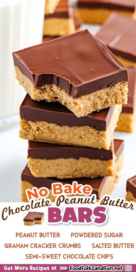 These bars taste like a Reese’s Peanut Butter Cup but better! They are an easy dessert to make when you want something sweet. For more easy dessert recipes follow Food Folks and Fun! Trisha Yearwood No Bake Peanut Butter Bars, Peanut Butter Cup Squares, Homemade Reeces Bars, Peanut Butter Reeses Bars, Reece’s Peanut Butter Bars, Things To Make With Reeses Peanut Butter Cups, Betty Crocker Reeses Bars, 4 Ingredient Peanut Butter Bars, Recipes Using Reeses Peanut Butter Chips