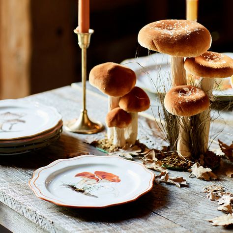 Mushroom Ceramic Plate - Terrain Antique Brass Candlesticks, Organic Lines, Mushroom Decor, Ceramic Plate, Outdoor Party, Outdoor Garden Furniture, Ceramic Plates, Decoration Design, Sales Gifts