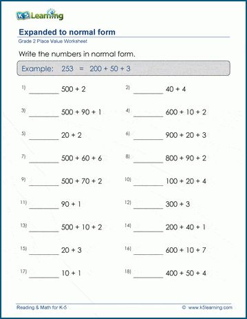 Place value worksheets on writing a 3-digit number in standard (or normal) form. Free | Math | Worksheets | Grade 2 | Printable Place Value 3 Digit Numbers Worksheets, Worksheets Grade 2, Log Math, Numbers In Expanded Form, Expanded Form Worksheets, Rounding Worksheets, Number Place Value, Number Value, Place Value Worksheets