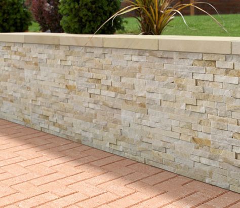 Exterior Finishes, Sandstone Wall, Decorative Gravel, Stone Wall Cladding, Exterior Wall Tiles, Natural Stone Veneer, Natural Stone Wall, Wall Tiles Design, Garden Paving