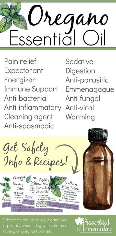 There are so many uses for oregeno essential oil! Check this out for a list of uses, safety info, and even recipes! #proverbialhomemaker #essentialoils #oreganooil #oregano #essentialoilstips #oils #healthyliving #healthytips Uses For Oregano, Benefits Of Oregano, Oregano Oil Benefits, Oregano Essential Oil, Essential Oils For Pain, Oregano Oil, Chamomile Essential Oil, Essential Oils Recipes, Healing Oils